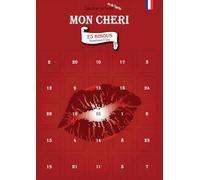 Calendrier Avent/Après "Mon Chéri" | Affiche A3 avec 25 Bisous Sexy & Romantiques pour Homme | Cadeau Couple Original pour Noël, Saint-Valentin ou Anniversaire | Avec Chevalet