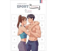Calendrier Avent/Après Sport en Couple | Format A3 | 25 Exercices Fitness à Deux | Affiche Murale avec Chevalet Cartonné | Cadeau Noël & Saint-Valentin