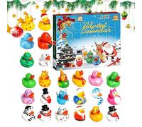 Calendrier 'Avent avec des oisons - Ensemble de figures de canards avec 24 jours de Noël avec boîte-cadeau, drôle mini décoration de papier de | Papillons mignons