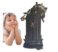 Calendrier 'Avent de Noël en bois - Calendrier 'Avent en bois, avec Hans Gruber Falling Off Plaza Desktop Die Hard pour table