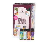 Calendrier avent épicerie bio 2026 - 24 cases, balsamico, huile olive, miel | Spécialités méditerranéennes de Grèce : vinaigres, huiles aux herbes, thé de montagne & sel marin - idée cadeau pour gourmets