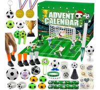 Calendrier Avent Football de 24 Jours, Calendrier de l'avent Football 2025, Calendrier Avent Football pour Garçon Fille Compte à Rebours Noel Cadeau Noël Avent