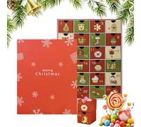 Calendrier 'Avent vide à remplir, papier 35 x 28 x 9 cm | calendrier boîtes vides, boîte cadeau de Noël à 24 jours bricolage, remplisseurs de l'Avent | Décoration, bombon