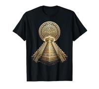 Calendrier aztèque Ancien Sarcred Pyramide Maya Azteca T-Shirt