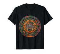 Calendrier aztèque Inka Maya Soleil Pierre Colorée Hommes Femmes Enfants T-Shirt