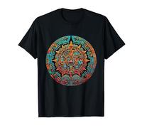 Calendrier aztèque Inka Maya Sun Stone Coloré Hommes Femmes Enfants T-Shirt