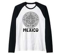 Calendrier aztèque Mexicain Viva Mexico Fan Orgullo Mexicano Manche Raglan