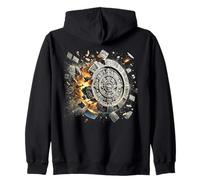 Calendrier aztèque Mexique explosant ruines Sweat à Capuche