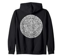 Calendrier aztèque ou Maya (Motif au Dos) Sweat à Capuche