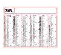 Calendrier banque 6 mois neutre 130x170 mm