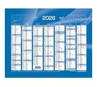 CALENDRIER BANQUE FR Classic - 27x21 cm Bleu