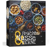 Calendrier BIO 2025 avec 24 snacks de fruits, noix et graines-idée cadeau nature