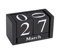 Calendrier Bois,chiffre en bois calendrier,Chiffre En Bois Calendrier,Wooden Date Block,Calendrier Cube Noir,Calendrier De Bloc De Bois,Calendrier En Bois Vintage Bloc De Bois De Bureau Mois Affichage