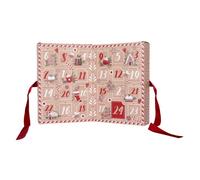 HOME DECO FACTORY – Calendrier de l'Avent bougies parfumées BO0159 Gingembre, longue durée, Marron/Rouge