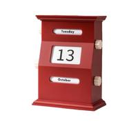 Calendrier Bureau avec Support Stable, color to 1 | Réutilisable, Calendrier Manuel avec Molettes, Compact, pour Chambre, Étudiants