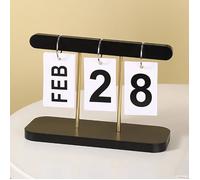 Calendrier - Calendrier 2026 - Calendrier perpétuel journalier à feuillets - Accessoire de bureau réutilisable - Décoration