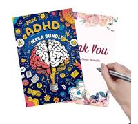 Calendrier | Carnet de lecture 2026 300 feuilles | Tracker d'activité physique et santé mentale pour étudiant, université, école, salle de classe, voyage, maison, école