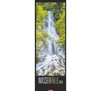Calendrier cascades 2025 : format portrait XXL avec cascades spectaculaires, photographié par des photographes internationalement récompensés. Calendrier allongé avec photos de la nature oniriques. 34