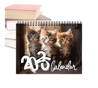 Calendrier Chat 2025,Calendriers Chaton 2025 - Calendrier mural mensuel des chatons,Planificateur familial et organisateur quotidien avec de jolies images de chatons et de chats - Planificateur mural