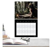 Calendrier Chats 2026 - Calendrier Mural Avec Chats Amusants, Janvier - Décembre 2026 Planner Mural, Mignon Avec Vues D'animaux, Journaux Pour La Famille, La Maison, Le Séjour, Le S