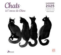 Collectif – Calendrier Chats à l'encre de Chine 2025 – Broché