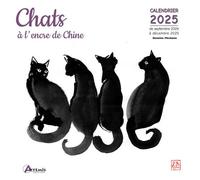Collectif – Calendrier Chats à l'encre de Chine 2025 – Broché