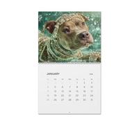 Calendrier Chien 2026,Planificateur Mignon 12 Mois 2026 - Calendrier Familial Chien Planificateur Quotidien - pour Famille Adultes Bureau à Domicile Salon Chambre Salle d'Étude Planification Emploi du