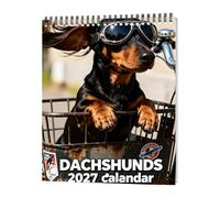 Calendrier Chien 2027 Planner Mensuel Drôle à Suspendre Janv-Déc