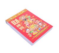 Calendrier Chinois Traditionnel 2027 à Détacher, Almanach Mural Rouge | Tableau Annuel Termes Lunaires et Solaires, Rappels des Fêtes, Gestion Bureau