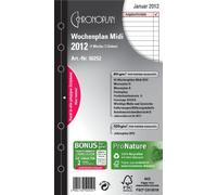 Calendrier Chronoplan 50252 Planner hebdomadaire 2022 au format Midi (96 x 172 mm), jours en lignes, calendrier de remplacement, idéal pour une planification hebdomadaire détaillée, poinçonnage universel (1 semaine sur 2 pages), blanc