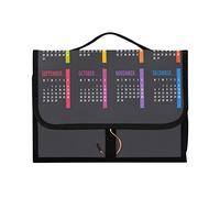 Calendrier coloré Maquette Semaine commence le lundi dans l'obscurité 1 PC Trousse de toilette à suspendre Organiseur de maquillage Portable Trousse de rangement pour cosmétiques de voyage avec