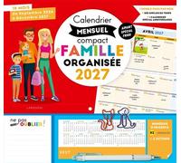 Calendrier compact mensuel Famille organisée 2027 - Collectif - Larousse - broché - Calendrier