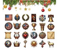 Calendrier Compte À Rebours 250e - Objets De Collection Patriotiques En Acrylique,Décompte des Jours pour la Fête Nationale Américaine | Pour Familles Collectionneurs Fêtes Bureaux Chambre École Dorto