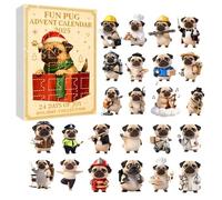 Calendrier compte à rebours 2D en acrylique, interactif, avec figurines surprises et mystères à collectionner, pour les passionnés (Beige, 26X18cm)