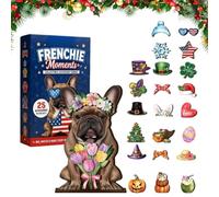 Calendrier Compte À Rebours De Noël 25 Jours Mignon Bouledogue Français