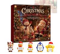 Calendrier Compte À Rebours De Noël 9 Figurines Décoratives De Bureau À