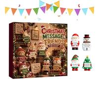 Calendrier Compte À Rebours De Noël 9 Figurines Décoratives De Bureau À