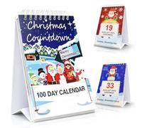 Calendrier compte à rebours de100 jours de Noël 2026,Cadeau de Décoration | Calendrier de l'Avent 2026 et Planificateur Mensuel,de La Maison et du Bureau Décoration,Anniversaire,Garçons,Filles,Noël