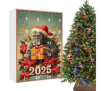 Calendrier compte à rebours | Décoration festive 2D en acrylique | Calendrier de vacances 24 jours | Pour homme, mari, famille, adultes, festival, bureau, vacances, activités de fête