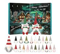 Calendrier Compte à rebours du Père Noël | Ornement d'affichage Hiver | Calendrier Compte à rebours Noël avec Gnomes | Pour Adolescents Amis Adultes Couple Arbre Salon Chambre