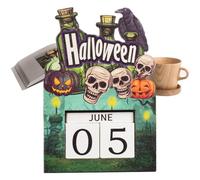 Calendrier Compte à Rebours Halloween Bureau Ornement d'Affichage Réglable
