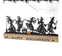 Calendrier Compte à Rebours Halloween | Décorations Halloween de Sorcière Dansante | Décorations d'Intérieur pour Manteau de Cheminée Bureau Étagère Chambre à Coucher