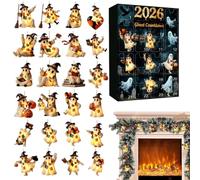 Calendrier Compte À Rebours Halloween Pendentif 2D Plat En Acrylique De