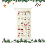 Calendrier Compte à rebours - Organiseur de Compte à rebours de Noël Organisateur Festif Facile à Utiliser Outils d'organisation Fournitures de Vacances pour Chocolat Bonbons Gâteau Jouet 49 x 110 cm