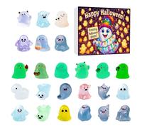 Calendrier Countdown - Calendrier 24 jours avec fantômes miniatures | Glow-in-The-Dark Collectible Ornement for Living Room Chambre Kids Couples