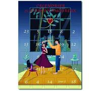 Calendrier Couple A3 | 25 Défis Romantiques et Ludiques | À Vivre à Deux Toute l’Année | Cadeau de Noël, Saint-Valentin ou Soirée en Amoureux | Sans Chocolat ni Objet