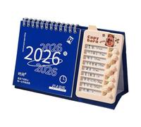 Calendrier créatif 2026 en papier de bureau avec suivi quotidien des objectifs - Calendrier de gestion du temps pour l'amélioration de la discipline automobile - Planificateur de bureau