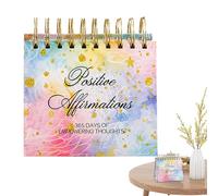 Calendrier D'affirmation Quotidien - 14 X 14 X 9,5 Cm, Construction En Papier, Bureau De Motivation, Pages Faciles À Retourner | Utilisation À Long Terme, Citations Positives, Planificateur Inspirant
