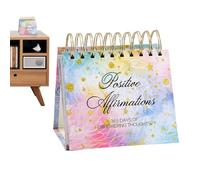 Calendrier d'affirmation quotidienne, calendrier de bureau avec citations inspirantes, calendrier perpétuel de bureau de 365 jours, calendrier motivant debout, calendrier positif pour femme