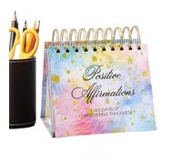 Calendrier d'affirmation quotidienne inspirant positif, petit bureau | Calendrier quotidien pour bureau, épouse, petite amie, maman, fille, sœur, meilleure amie, collègue, femme, bureau